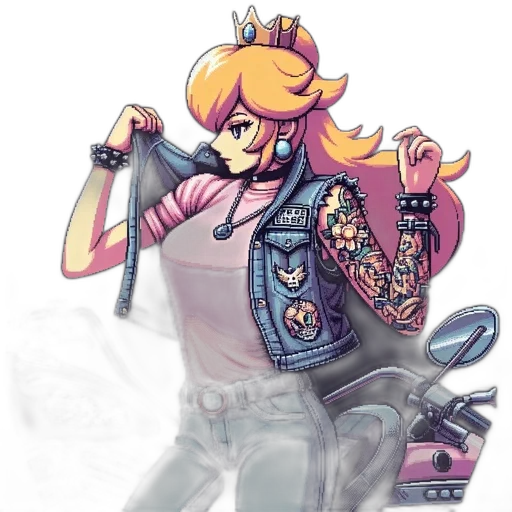 staff, crown, weapon, dress, concept art, vaporwave, cartoon, watercolor transparent PNG cut-out