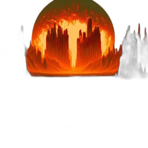 crown, hat, mask, concept art, fantasy art, 3d render, pixel art, fire transparent PNG cut-out