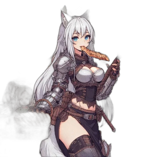 dragon, food, weapon, sword, fantasy art, anime, concept art, pixel art transparent PNG cut-out