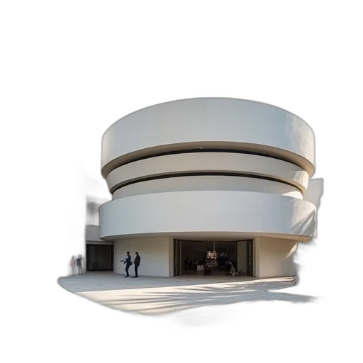 building, crown, hat, 3d render, concept art, photorealistic, guggenheim, museum transparent PNG cut-out