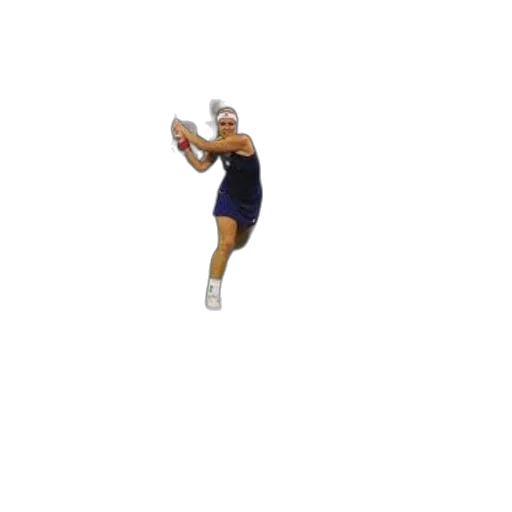 dress, staff, 3d render, pixel art, female, tennis, player, action transparent PNG cut-out