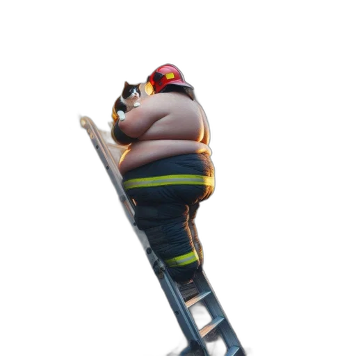 staff, weapon, hat, animal, 3d render, concept art, fire, humorous transparent PNG cut-out