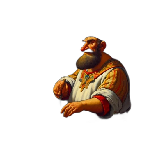 staff, face, crown, creature, concept art, pixel art, 3d render, fantasy art transparent PNG cut-out