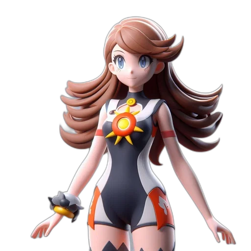 dress, robot, 3d render, concept art, anime, cartoon, animated, figure transparent PNG cut-out