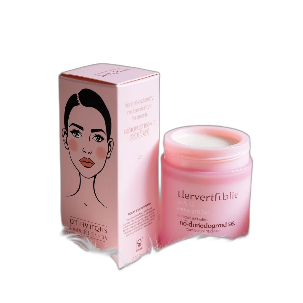 pink, cosmetic, product, face, illustration, packaging, placed, furry transparent PNG cut-out
