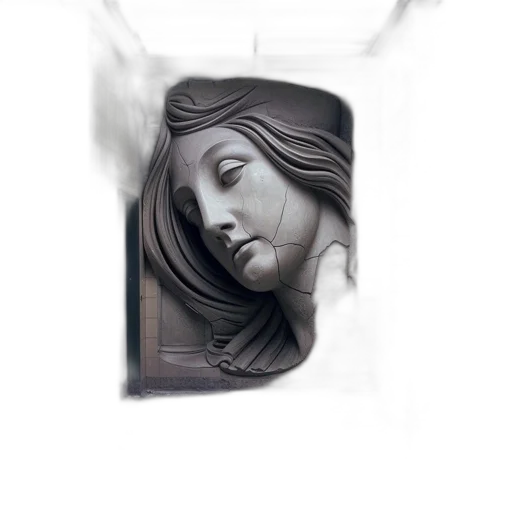 face, mask, jewelry, hair, photorealistic, pencil sketch, oil painting, concept art transparent PNG cut-out