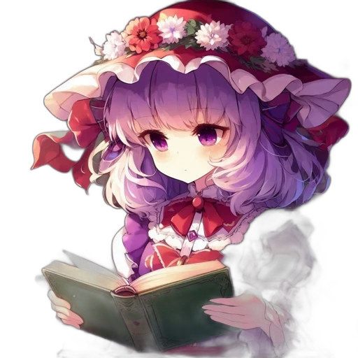 hat, crown, flower, dragon, anime, fantasy art, pixel art, watercolor transparent PNG cut-out
