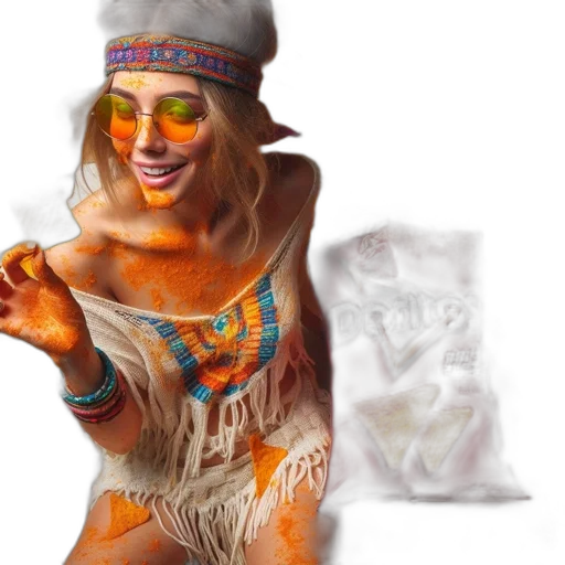 photorealistic, concept art, 3d render, fantasy art, earth tones, colorful, woman, white transparent PNG cut-out