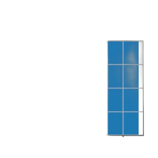 umbrella, sword, furniture, building, 3d render, pixel art, blue, monochrome transparent PNG cut-out