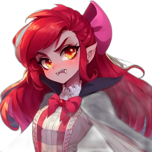 staff, anime, pixel art, fantasy art, concept art, red, dark, colorful transparent PNG cut-out