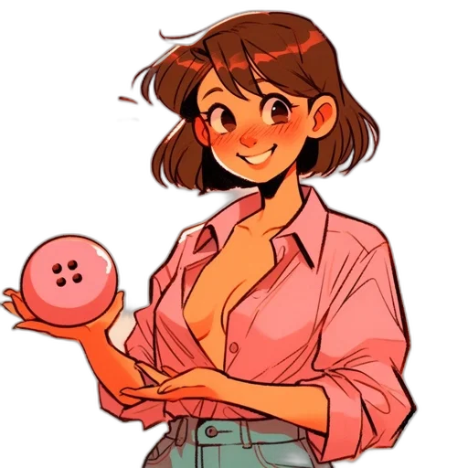 staff, concept art, watercolor, cartoon, anime, pastel, neon, red transparent PNG cut-out