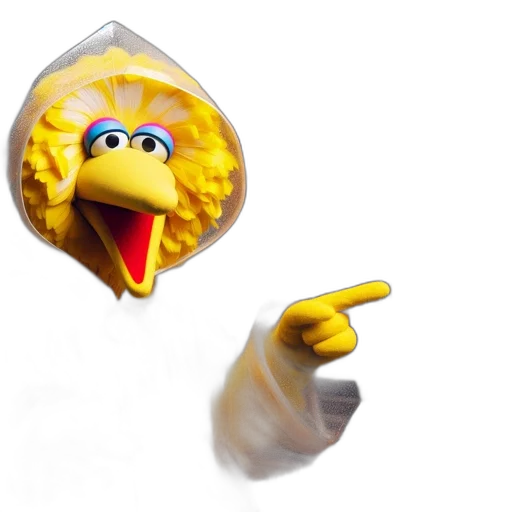 food, creature, umbrella, mask, 3d render, concept art, photorealistic, big transparent PNG cut-out