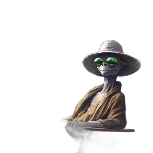 hat, mask, staff, robot, concept art, 3d render, pixel art, fantasy art transparent PNG cut-out