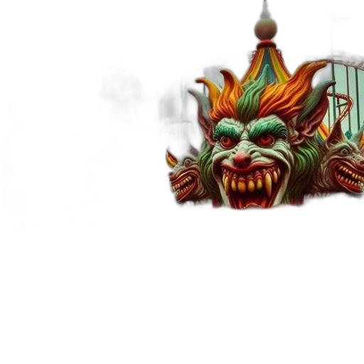 mask, crown, staff, creature, concept art, fantasy art, 3d render, pixel art transparent PNG cut-out