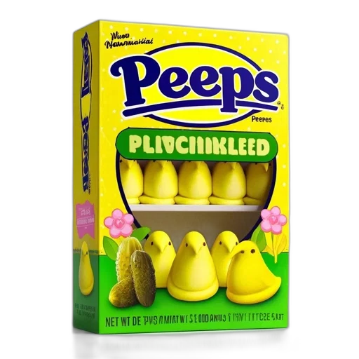 food, humorous, take, peeps, packaging, presents, pickled, pickle transparent PNG cut-out