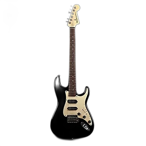 weapon, 3d render, black, electric, guitar, steinberger, logo, headstock transparent PNG cut-out