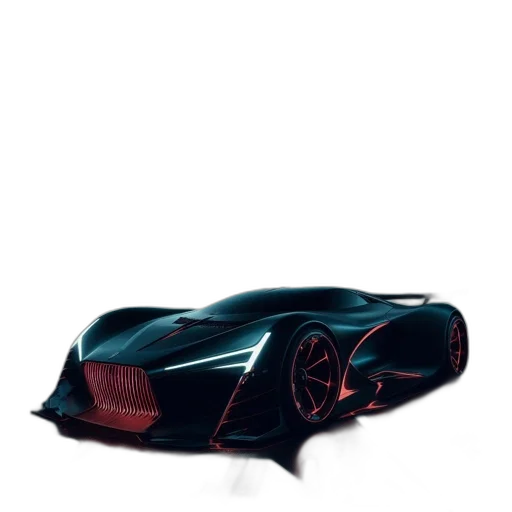 car, shoes, mask, weapon, concept art, 3d render, photorealistic, dark transparent PNG cut-out