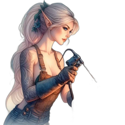 staff, weapon, sword, dragon, fantasy art, concept art, comic book art, watercolor transparent PNG cut-out