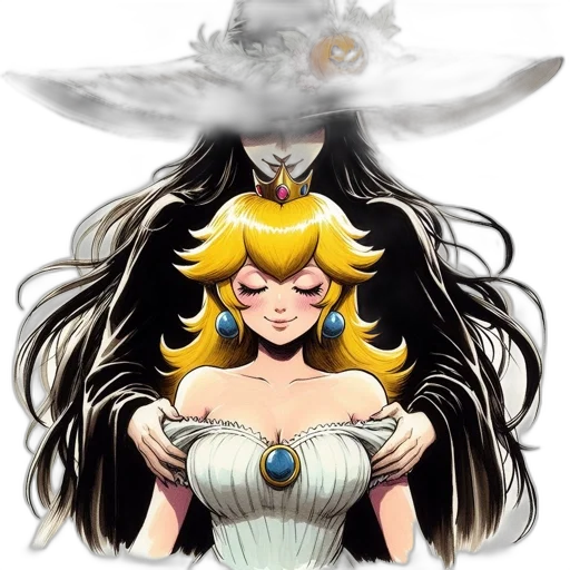 crown, hat, mask, hair, anime, pixel art, concept art, fantasy art transparent PNG cut-out