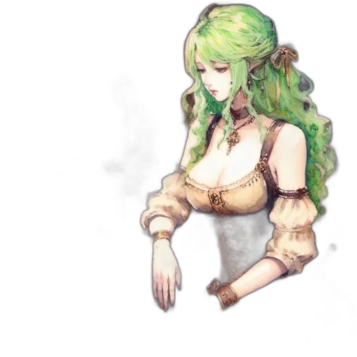 dress, staff, sword, dragon, watercolor, pixel art, fantasy art, concept art transparent PNG cut-out
