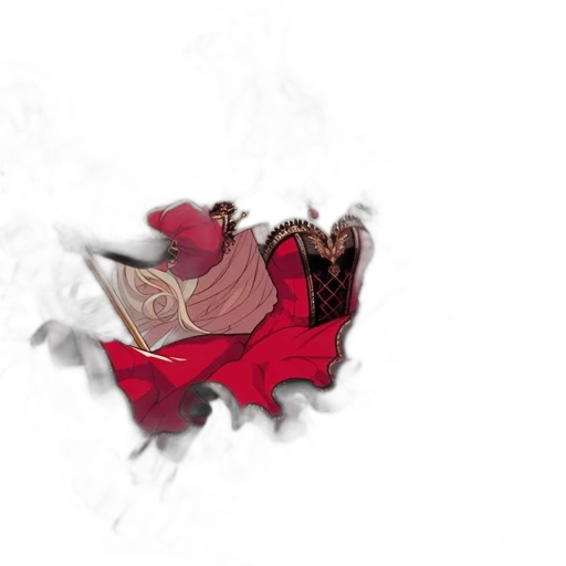 dragon, mask, crown, flower, concept art, fantasy art, comic book art, pixel art transparent PNG cut-out
