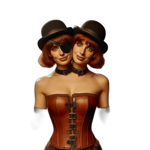 hat, staff, concept art, fantasy art, pixel art, cartoon, two, women transparent PNG cut-out