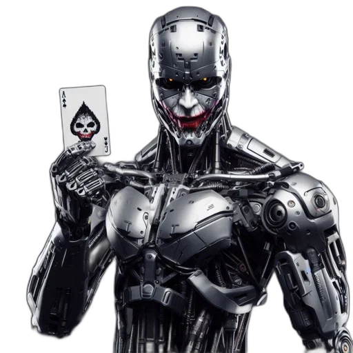 robot, comic book art, concept art, cartoon, cyberpunk, ominous, metallic, humanoid transparent PNG cut-out