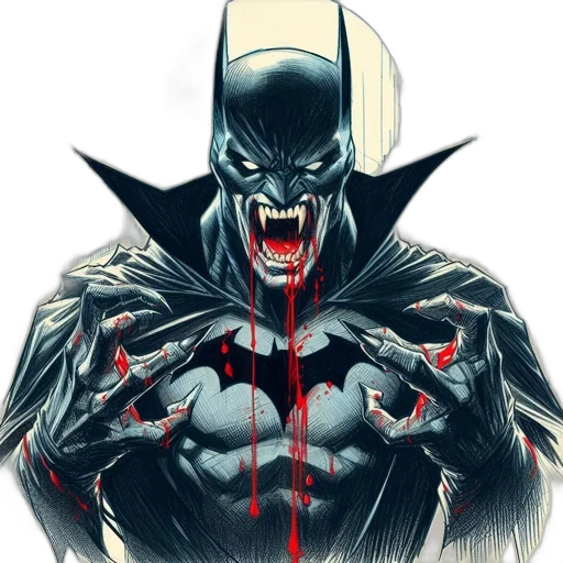comic book art, concept art, fantasy art, batman, stands, against, rainy, city transparent PNG cut-out