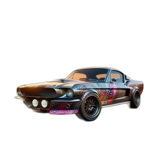 car, 3d render, concept art, photorealistic, cartoon, vintage, parked, waterfront transparent PNG cut-out