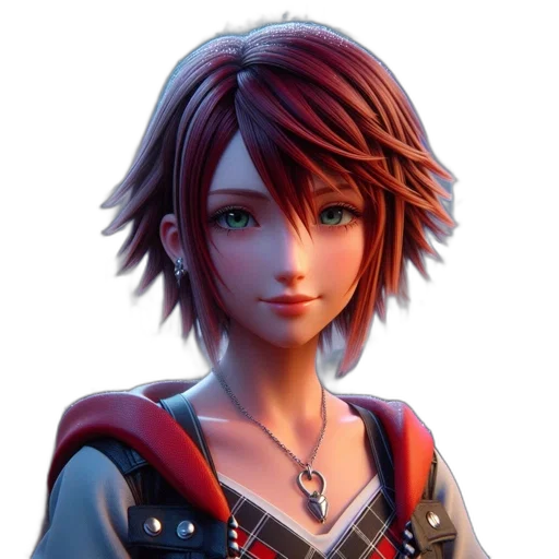 face, staff, jacket, 3d render, concept art, fantasy art, photorealistic, female transparent PNG cut-out