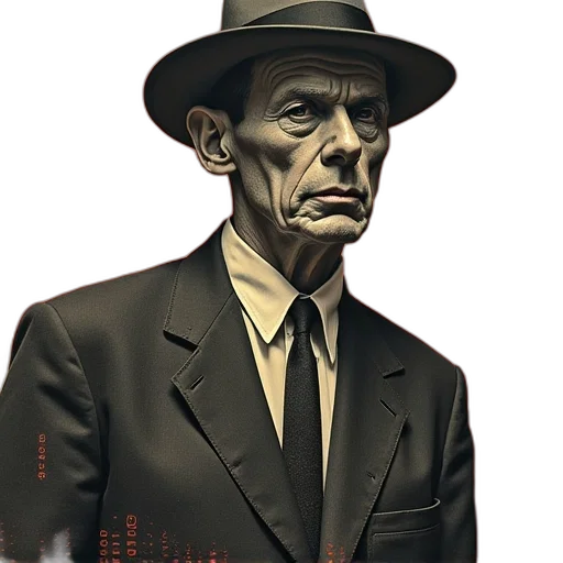 face, robot, hat, jacket transparent PNG cut-out