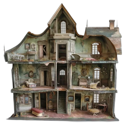 building, furniture, 3d render, concept art, photorealistic, city street, miniature, dollhouse transparent PNG cut-out