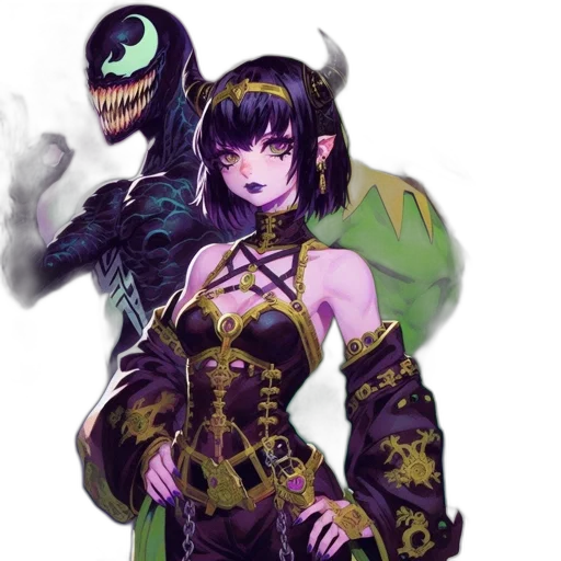 staff, mask, dragon, fantasy art, concept art, pixel art, anime, dark transparent PNG cut-out