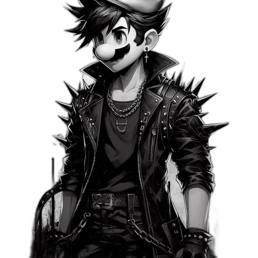 staff, mask, jacket, weapon, concept art, cartoon, comic book art, fantasy art transparent PNG cut-out