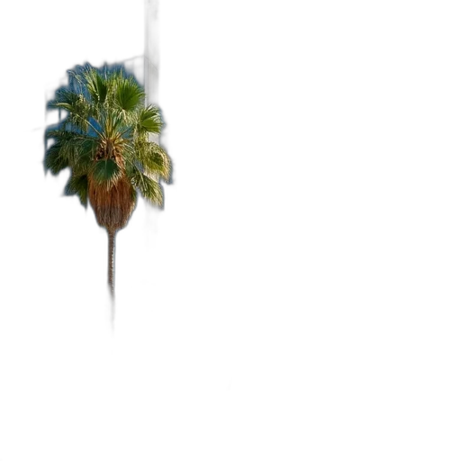 tree, umbrella, staff, weapon, 3d render, photorealistic, vaporwave, concept art transparent PNG cut-out