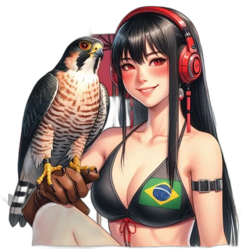 staff, jewelry, animal, fantasy art, pixel art, anime, concept art, red transparent PNG cut-out