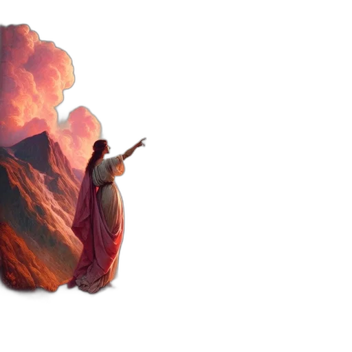 dress, dragon, sword, concept art, fantasy art, watercolor, oil painting, fire transparent PNG cut-out