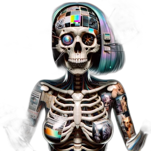 robot, jewelry, mask, face, cyberpunk, vaporwave, concept art, 3d render transparent PNG cut-out