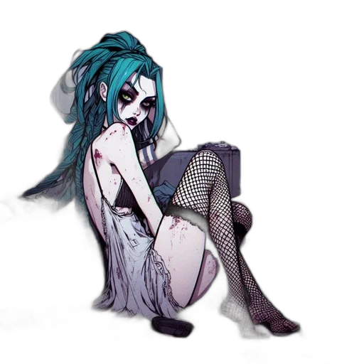 dress, creature, mask, concept art, pixel art, cyberpunk, watercolor, neon lights transparent PNG cut-out