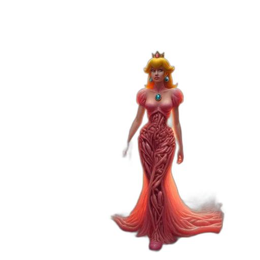 dress, jewelry, crown, 3d render, concept art, fantasy art, cartoon, princess transparent PNG cut-out