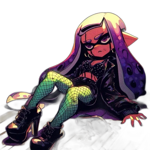 dress, creature, animal, weapon, watercolor, pixel art, concept art, cyberpunk transparent PNG cut-out