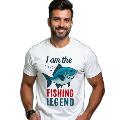 animal, man, wearing, white, t-shirt, graphic, design, reads transparent PNG cut-out