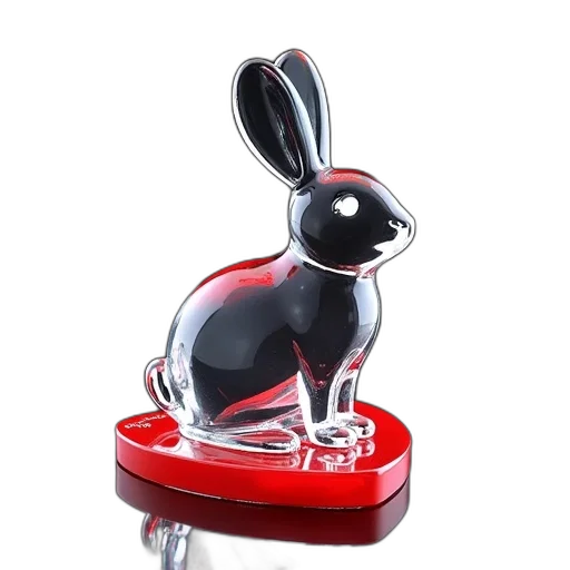 jewelry, animal, 3d render, concept art, photorealistic, transparent, glass, sculpture transparent PNG cut-out