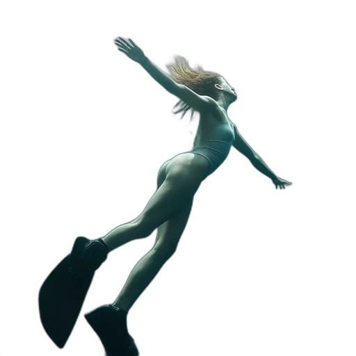 creature, robot, hair, staff transparent PNG cut-out