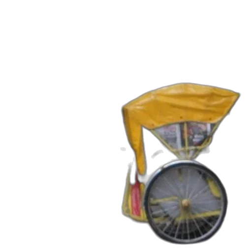 umbrella, furniture, robot, staff, 3d render, photorealistic, concept art, yellow transparent PNG cut-out