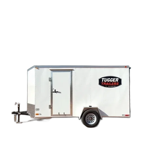 staff, white, trailer, metal, exterior, single, door, parked transparent PNG cut-out