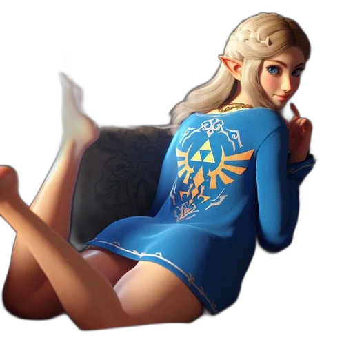dress, jacket, crown, fantasy art, concept art, pixel art, 3d render, blue transparent PNG cut-out