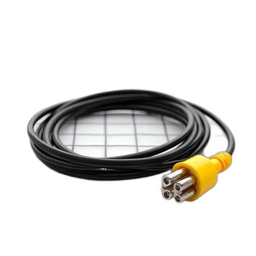 staff, jewelry, coiled, black, yellow, electrical, wire, lying transparent PNG cut-out