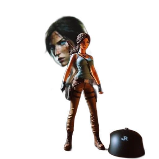 staff, weapon, hat, mask, concept art, 3d render, fantasy art, cyberpunk transparent PNG cut-out