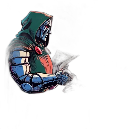 mask, comic book art, concept art, fantasy art, pixel art, two, characters, face transparent PNG cut-out